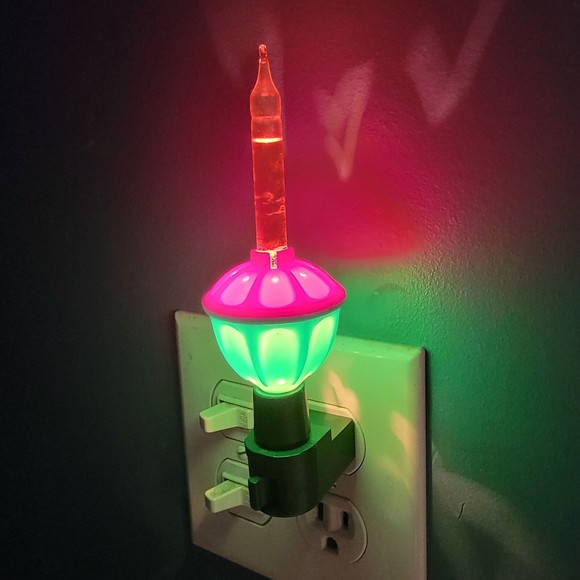 Home Decorative Multicolor Christmas Bubble‎ Swivel Plug In Night Light - Picture 2 of 3